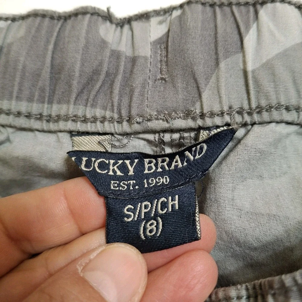 Lucky Brand Boy's Size Small 8 Pants Camouflage‎ Jogger Stretch Cotton
